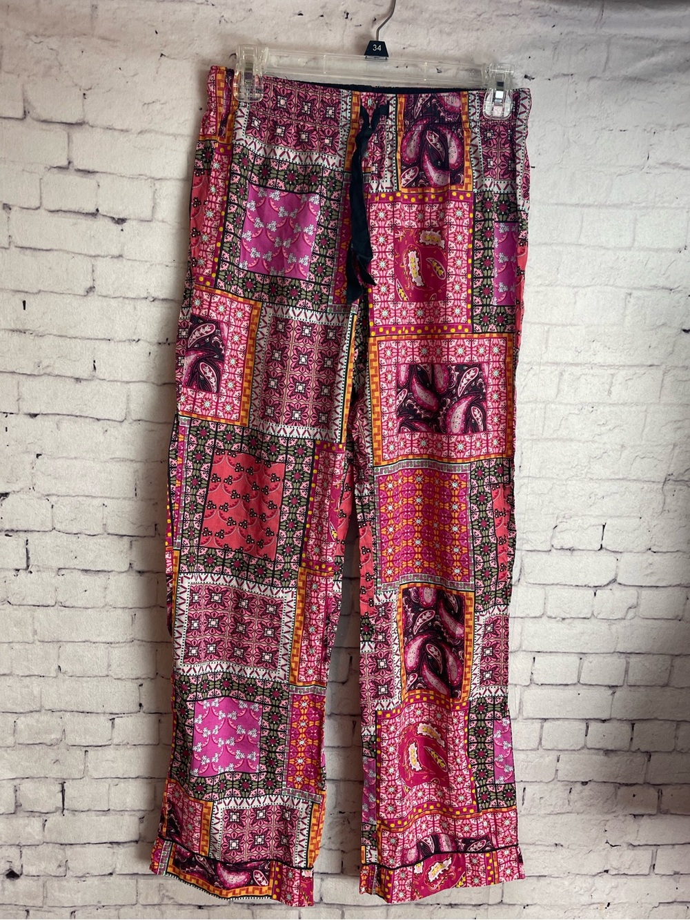 Victorias Secret size XS pink patchwork style pajama pants